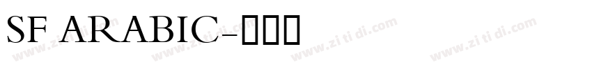SF ARABIC字体转换